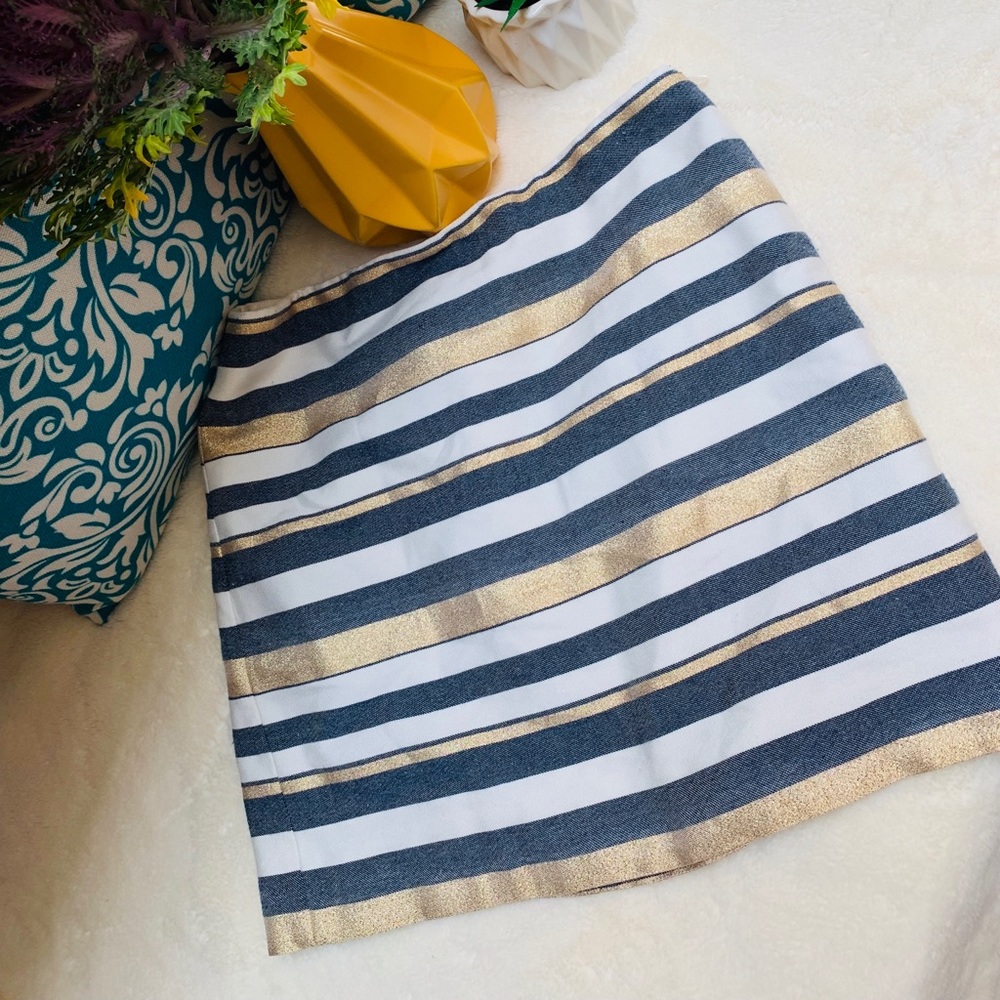 J. Crew Striped Mini Skirt